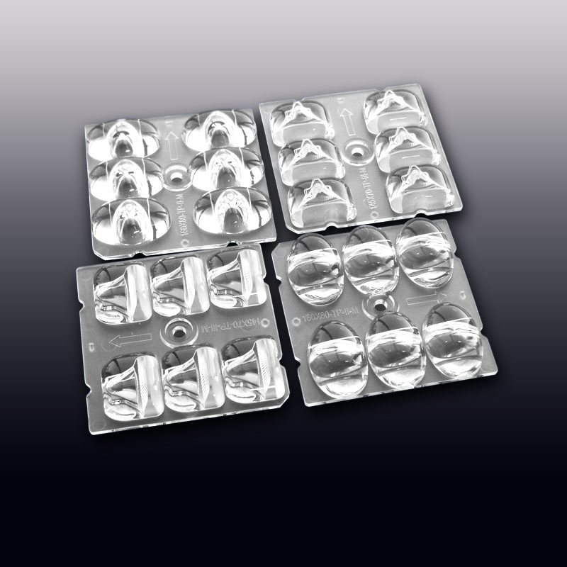 2X3 arrays 50 x 50 mm led lens for 3030 3535 5050 size LED packages for flood lights,tunnel lights,stadium lights,parking lot lighting,high bay lighting.( HX-F2x3-xx Series )