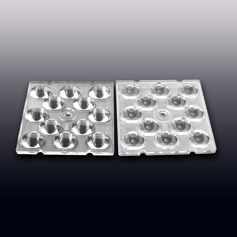 2X6 arrays 50 x 50 mm led lens for 3030 3535 5050 size LED packages for flood lights,tunnel lights,stadium lights,parking lot lighting,high bay lighting.( HX-F2x6-xx Series )