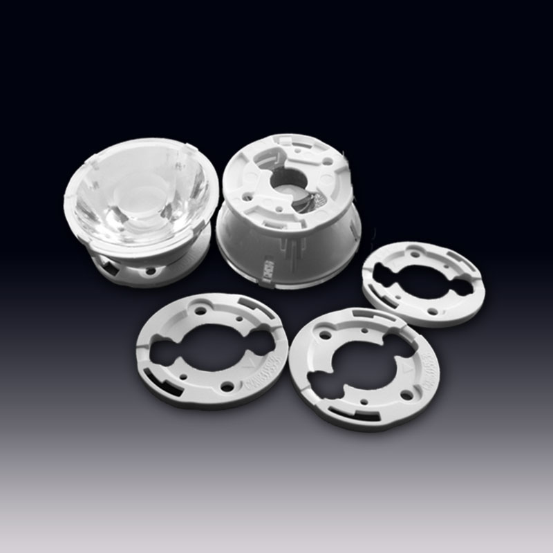 ∅28mm Zhaga Holder with 15°|25°|36° Optics COB Lens for Bridgelux, Cree, Citizen, Tridonic COB LEDs (LES < 8.9mm) (HX-28TS Series)