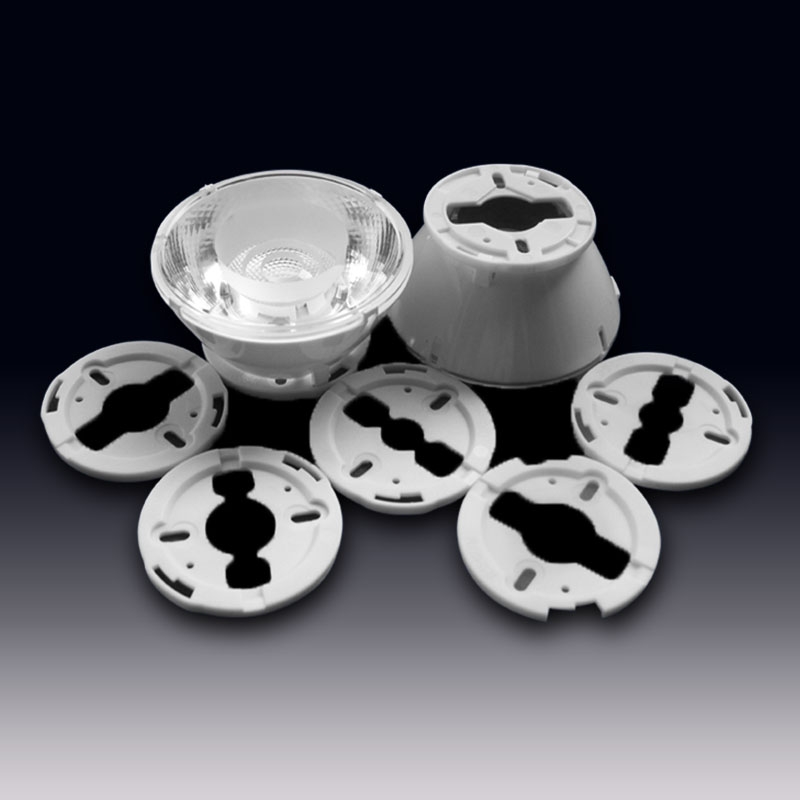 ∅80.8mm Zhaga Holder with 10°|24°|36°|60° Optics COB Lens for Bridgelux, Cree, Citizen, Tridonic COB LEDs ( LES < 29.06mm) (HX-81TS Series)